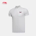 Li Ning áo ngắn tay polo nam Wade series mùa hè ve áo thể thao đan APLL033 - Áo polo thể thao áo polo trắng Áo polo thể thao