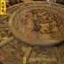 Gỗ gụ nội thất màu đen gỗ hồng mộc lớn bàn tròn gỗ gụ bàn gỗ gụ Indonesia rộng rãi khắc gỗ sang trọng bàn ăn gỗ - Bộ đồ nội thất