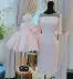 Váy công chúa trẻ em màu xám khói váy pettiskirt hiển thị váy cha mẹ-con mẹ và con gái trang phục piano cô gái váy váy