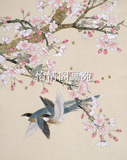 Картина 工笔画白描底稿金鱼白描稿山水人物花鸟动物线描实物临摹画稿081