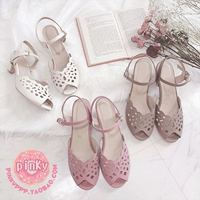 QC Original 128, Special 68!Мягкий и легко носить!1938 Soft Girl F Семья Yd Hollow Bloin Heel Roth Routh