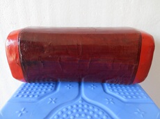 Театр теней 建国初期真皮朱黑大金漆龙凤纹婴儿枕头古董包老物件玩真品杂项具