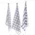 Đơn giản Nhật Bản kẻ sọc màu xanh và trắng sọc khăn ăn cotton linen mat bảng vải nhà vải che bảng vải Phương Tây