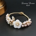 Design Thiết kế ban đầu Vòng đeo tay Baroque khí quyển sang trọng tự nhiên vòng tay bạc nam Vòng đeo tay Cuff