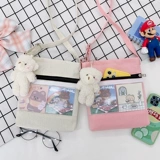 Шоппер для школьников, японская сумка на одно плечо, свежая милая сумка для телефона, кошелек