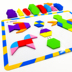 Hình học của các tangram từ câu đố câu đố phát triển trí tuệ của đồ chơi giáo dục cho trẻ em 3-4-6 trai cũ năm và trẻ em gái Đồ chơi giáo dục