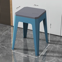 Двухцветный высокий стул-пиак-синий [несущий нагрузки 500 кот] сидит высокий 46/чистый вес 2,8 котла