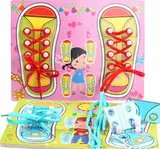 Детские деревянные шнурки, учебные пособия для детского сада, игрушка