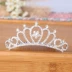 Lớn trẻ em Vương miện dành cho người lớn Crystal Crown Hair Trim Kim cương Cô gái Công chúa Hiệu suất Sân khấu Kim loại Kết hợp kẹp tóc nơ hàn quốc Phụ kiện tóc