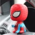 Cơ sở điện thoại di động Marvel dễ thương có thể được tùy chỉnh phiên bản Q cung cấp xe hơi Người nhện lắc đầu trang trí - Phụ kiện điện thoại trong ô tô