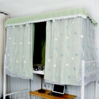 Giường sinh viên cuốn sách phòng ngủ trên ký túc xá rèm màn giường rèm giường muỗi net dual-sử dụng màn giường đệm crepe tươi nữ màn giường ký túc xá