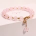 Vòng tay pha lê Handmade Nữ chuyển ngọc trai Hoa đào Dâu tây Crystal Bracelet Hàn Quốc Đơn giản Sinh viên Oyster Bracelet Bracelet - Vòng đeo tay Cuff vòng gỗ Vòng đeo tay Cuff