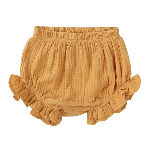 Летние тонкие шорты для девочек, детские штаны, нижнее белье для новорожденных, леггинсы, из хлопка и льна