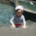 Đồ bơi trẻ em Hàn Quốc cho bé trai dễ thương Xiêm cá mập con bé bé áo dài tay áo chống nắng cho bé gái - Bộ đồ bơi của Kid