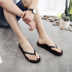 New flip flops nam thời trang mùa hè dép và dép nam của Hàn Quốc phiên bản của xu hướng của giày bãi biển sinh viên trượt bên ngoài mặc clip kéo Dép