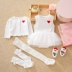 Bộ quà tặng cho bé công chúa váy cotton quần áo sơ sinh cung cấp quà tặng cho bé sơ sinh trăng tròn phù hợp với - Bộ quà tặng em bé đồ sơ sinh bé trai Bộ quà tặng em bé