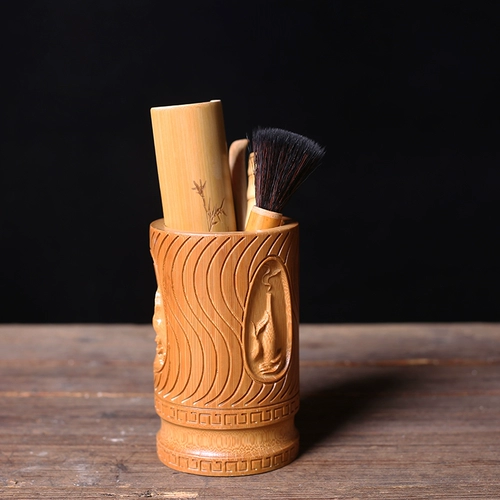 Держатель для ручек, система хранения, коробочка для хранения из натурального дерева, чайный сервиз, коробка для хранения