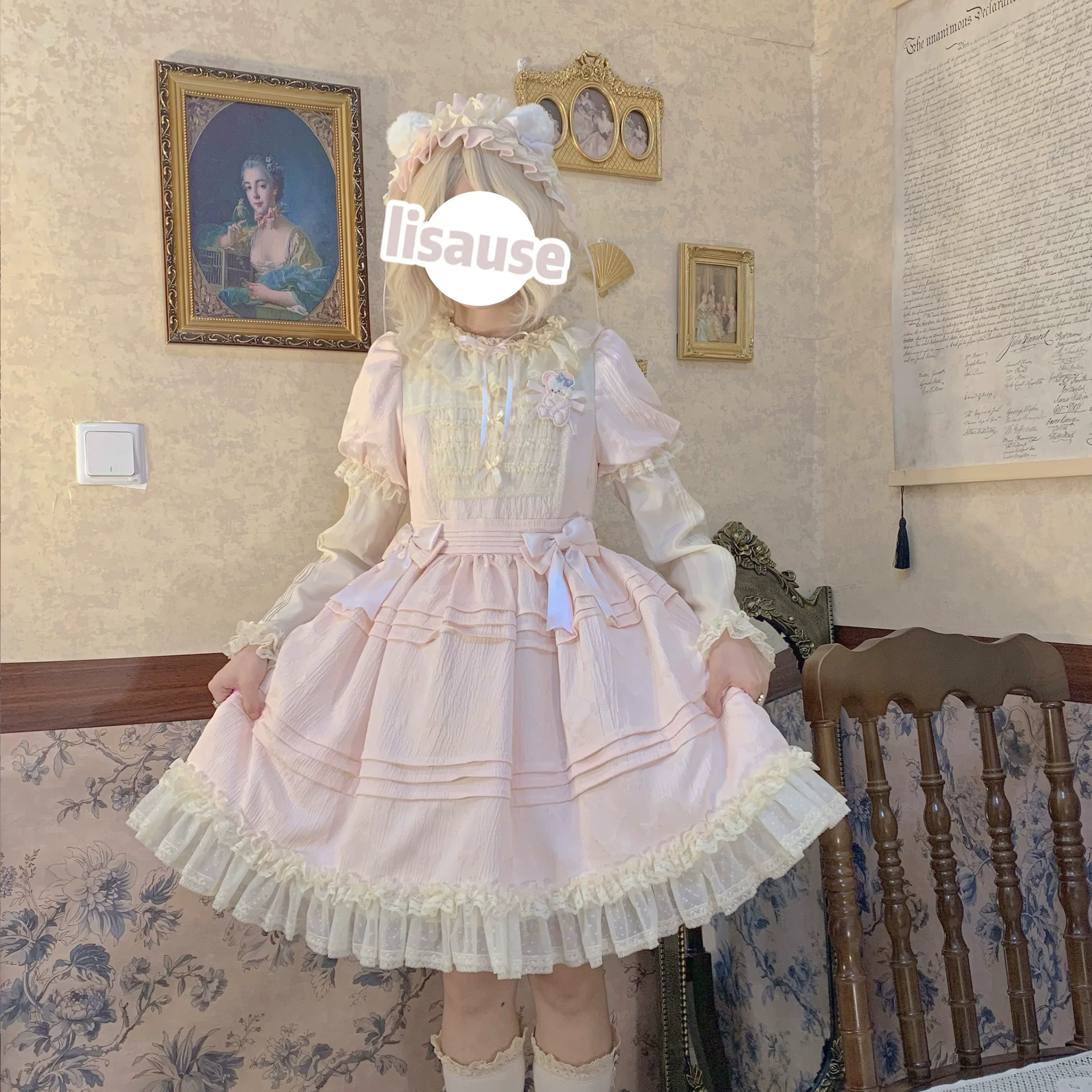 Доставка после года [Good night Bear] Spot Op Lolita Wawao Good Night Sweet Original Lolita