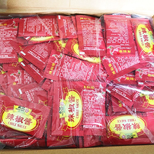 Shengji Sauce Sauce Back Небольшой мешок с соусом из чили жареные куриные бургеры хороший партнер 400 мешков*10G Гуандун Бесплатная доставка