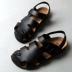 Giày Baotou nút chai dép nam mùa hè Rome hai lỗ giày lái xe cỡ lớn đôi giày đi biển dép nữ - Sandal dép sandal nam Sandal