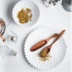 Nhật Bản tinh khiết trắng hình hoa cúc chà bộ đồ ăn bằng gốm tấm cơm bát người sành ăn vẫn còn sống đạo cụ chụp ảnh bộ đồ ăn - Đồ ăn tối