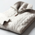 Ý kinh doanh dày ấm ấm cashmere mùa đông nam nửa cao dây kéo áo len cashmere DAZ365 Áo len Cashmere