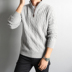 Ý kinh doanh dày ấm ấm cashmere mùa đông nam nửa cao dây kéo áo len cashmere DAZ365 Áo len Cashmere