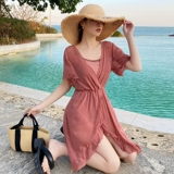 Купальник, длинный раздельный комплект, большой размер, по фигуре, 3 предмета, популярно в интернете, высокая талия