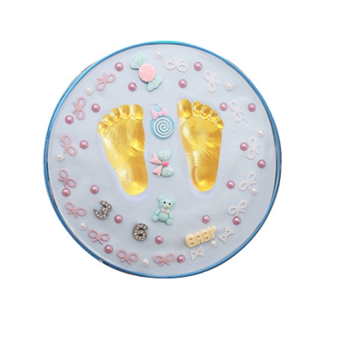 Детские отпечатки рук и ног для новорожденных, чернильная подушечка, модель рук из жемчуга, детский сувенир, подарок на день рождения