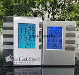 Квадратный креативный универсальный электронный календарь, милый держатель для ручек для офиса, часы, делается под заказ, с печатью вашего логотипа