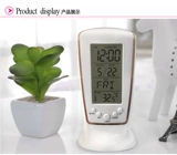 Мода и простая музыкальная будильника Lazy Creative Tiefit Electronic Targe Clock Симпатичные светящиеся маленькие будильники мини -кровать часы