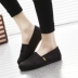 Phiên Bản Hàn Quốc Thoáng Khí Trượt Trên Giày Lười Đế Bằng Mùa Hè Mới Tất Cả Các Trận Đấu Giày Cổ Thấp Bắc Kinh Giày Vải Nữ adidas stan smith nữ Giày cắt thấp