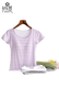 Mang theo của riêng bạn ngực pad đồ ngủ top mảnh duy nhất nữ áo ngực áo ngực cup một phương thức ngắn tay t-shirt dịch vụ nhà mùa hè Pyjama