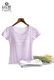 Mang theo của riêng bạn ngực pad đồ ngủ top mảnh duy nhất nữ áo ngực áo ngực cup một phương thức ngắn tay t-shirt dịch vụ nhà mùa hè đồ lót nữ Pyjama