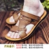 Dép nam mùa hè 2018 phiên bản Hàn Quốc của dép da và dép có quai gót chân đi biển sandal nam đẹp Sandal