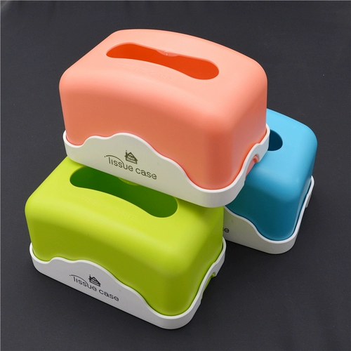 Пластиковые прямоугольные настольные бумажные салфетки, коробка для хранения для домашнего использования