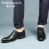 Giày da nam Paddasso kinh doanh giày da nam mùa thu mới đầu tròn thấp để giúp các chàng trai trẻ Anh giày thể thao nam nike Giày thấp