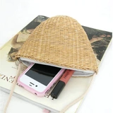 Свежий ремешок для сумки, плетеная соломенная сумка на одно плечо, ключница, в корейском стиле