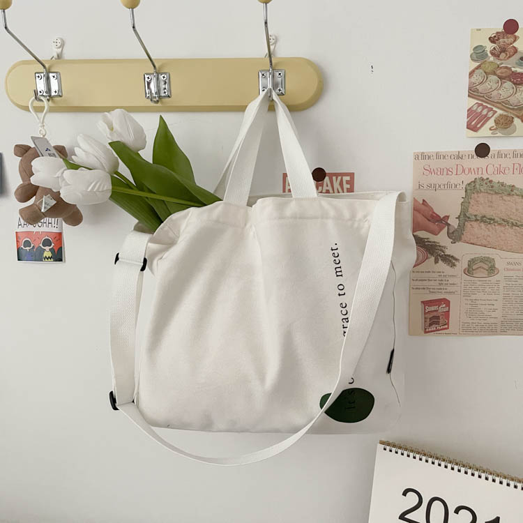 [Green Circle] Messenger BagKorean version new pattern solar system commute Design Canvas bag The single shoulder bag high-capacity like a breath of fresh air Versatile Cloth bag female summer