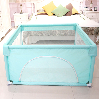 Cotton Wrapped Green 120 * 90Cm & Basicbaby game enclosure baby Creeping mat soft household indoor Protective fence children security Climbing pad fence On the ground