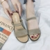 Một đôi giày mặc phẳng dép của phụ nữ 2018 mùa hè mới Hàn Quốc phiên bản của các sinh viên hoang dã mặc dép và dép cung dép quai hậu nữ 2021 Sandal