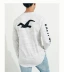 Hollister nam mới mùa thu và mùa đông mòng biển cổ tròn áo thun dài tay HCO cotton áo sơ mi nam đơn giản - Áo phông ngắn