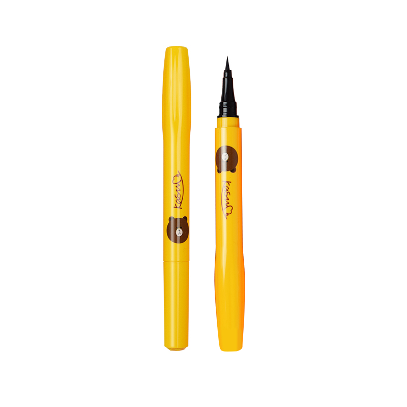 02#Kasumi Cartoon Extremely fine Eyeliner waterproof No halo lasting No fading beginner deep black Liquid Eyeliner Glue pen