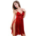 Ren sling Nightdress Nữ mùa hè Mùa đông Kích thước lớn Đồ ngủ gợi cảm Trong suốt Tulle Sao Sexy Đồ lót dành cho người lớn áo choàng mùa đông Đêm đầm