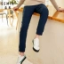 Quần nam Senma quần âu 2018 mùa thu mới quần ống rộng phiên bản Hàn Quốc giản dị của quần chân nam xu hướng