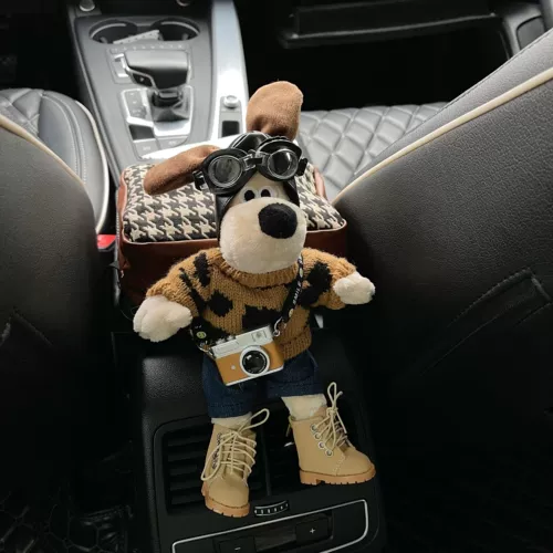 Милая кукла для авто, универсальный ремень, салфетки