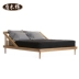 Bắc âu Nhật Bản phong cách rắn giường gỗ giường đôi giường đơn 1.2 m 1.5 m trẻ em thanh niên của giường gỗ hàng rào giường