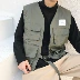 Mùa thu cá tính đa chức năng túi dụng cụ vest nam triều Nhật và Hàn Quốc - Dệt kim Vest