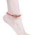 Chòm sao nam vòng chân nữ Hàn Quốc phiên bản của sinh viên đơn giản Sen sợi dây màu đỏ chuông chân dây thời trang đen retro vòng chân vòng chân Vòng chân
