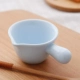 Синий маленький молочный чашка